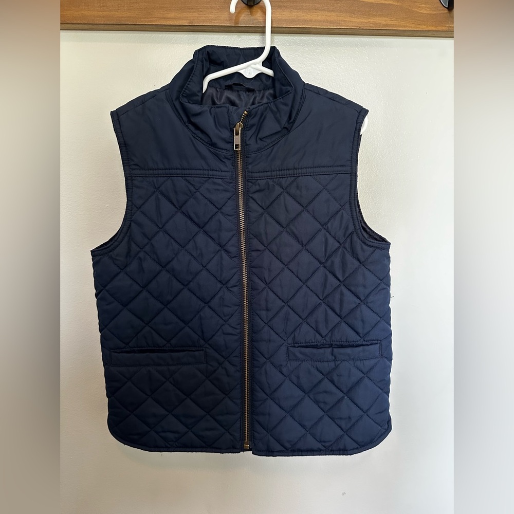 Crewcuts Navy Quilted Vest for Kids Size 6/7